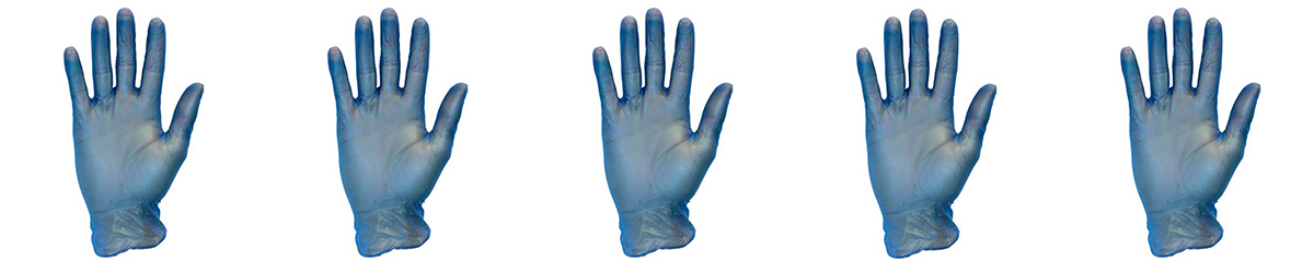 Blue Vinyl Glove Banner